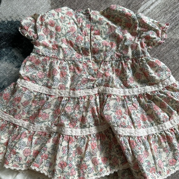 Floral Janie and Jack Dress with Bloomers - Picture 2 of 4